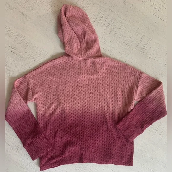Abercrombie Kids Ombre Rose Tie Front Hoodie - Picture 5 of 5